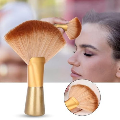 Mrxxjz Professional Powder Brush - Large Body Dual-Use Setting Brush with Soft Nylon Bristles for Spray Tan & Makeup Finishing, Salon-Grade Face/Body Brush