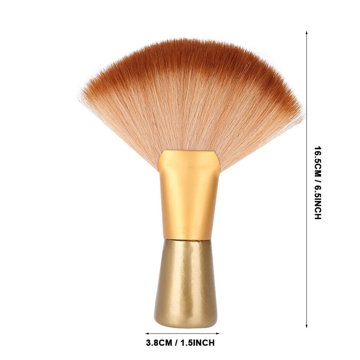Mrxxjz Professional Powder Brush - Large Body Dual-Use Setting Brush with Soft Nylon Bristles for Spray Tan & Makeup Finishing, Salon-Grade Face/Body Brush - görsel 3