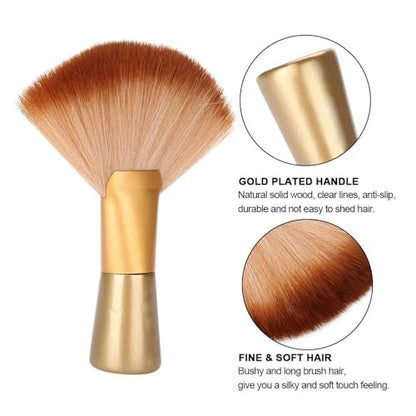 Mrxxjz Professional Powder Brush - Large Body Dual-Use Setting Brush with Soft Nylon Bristles for Spray Tan & Makeup Finishing, Salon-Grade Face/Body Brush