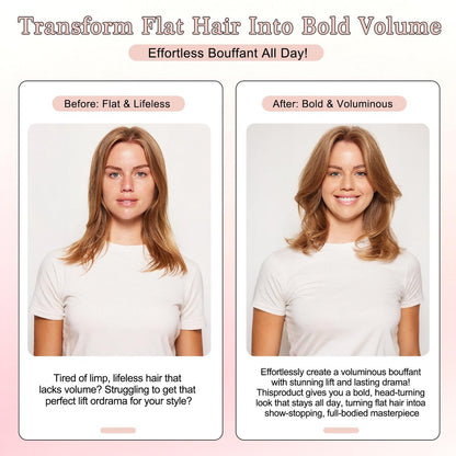 NITOTECA Hair Volume Clip (2pcs) – Volumizing Root Lift Tool for Thin Hair, Fluffy Bangs, Wedding & Daily Styling – Pink