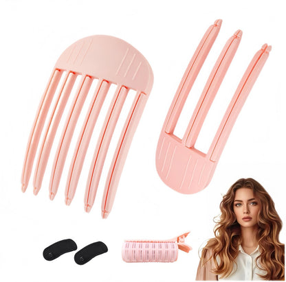 NITOTECA Hair Volume Clip (2pcs) – Volumizing Root Lift Tool for Thin Hair, Fluffy Bangs, Wedding & Daily Styling – Pink