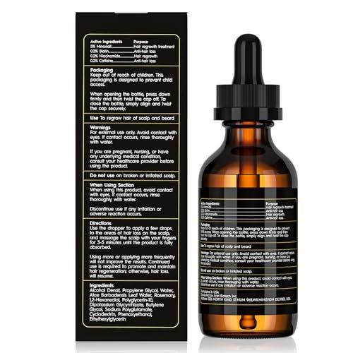 5% Minoxidil Hair Growth Serum for Men and Women - Biotin Hair Serum, Safe Hair Regrowth Treatment, Prevent Scalp Hair Loss, 60ml / 2.11 fl.oz - görsel 13