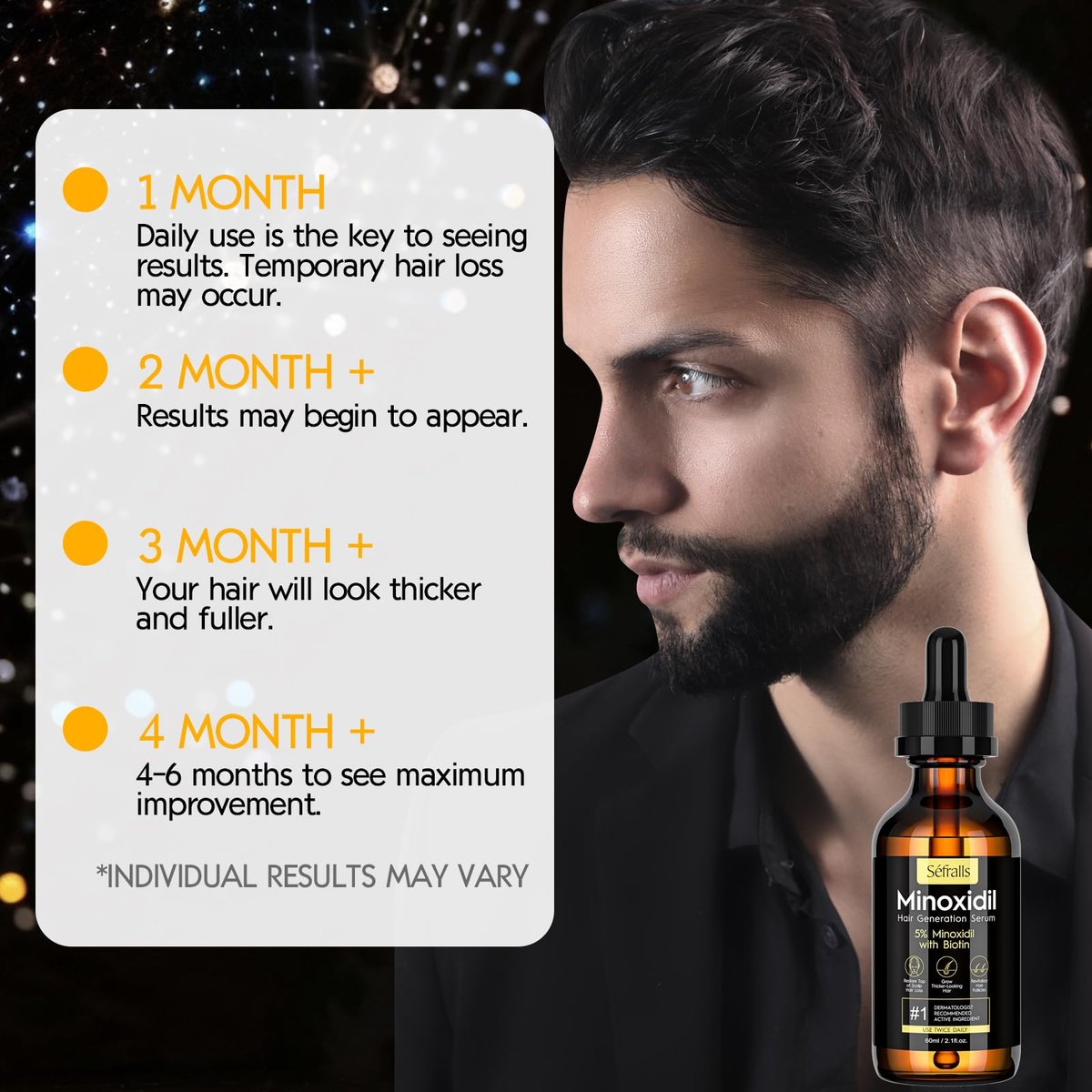5% Minoxidil Hair Growth Serum for Men and Women - Biotin Hair Serum, Safe Hair Regrowth Treatment, Prevent Scalp Hair Loss, 60ml / 2.11 fl.oz - görsel 10