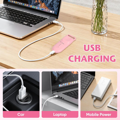 Heated Eyelash Curler - 10s Heat, 3s Curl, Mini Burn-Proof Design with Heat Sensitive Silicone Pad, 24H Hold Dual-Temp Control & Type-C Recharge
