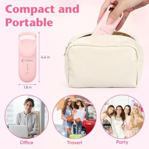 Heated Eyelash Curler - 10s Heat, 3s Curl, Mini Burn-Proof Design with Heat Sensitive Silicone Pad, 24H Hold Dual-Temp Control & Type-C Recharge - görsel 6
