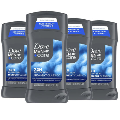 Dove Men+Care Antiperspirant Deodorant Midnight Classico, 2.7 oz (Pack of 4) – 72-Hour Sweat & Odor Protection Avelisse