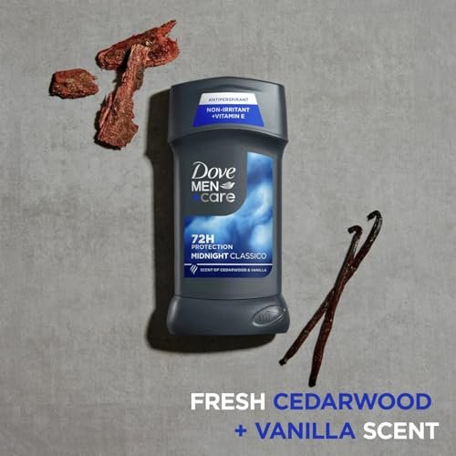 Dove Men+Care Antiperspirant Deodorant Midnight Classico, 2.7 oz (Pack of 4) – 72-Hour Sweat & Odor Protection Avelisse