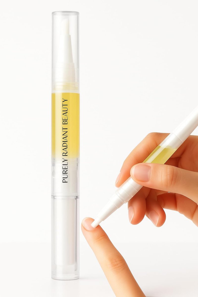 Purely Radiant Beauty Nail Growth Oil – Natural Cuticle Serum for Stronger Nails & Healthy Growth | Jojoba, Castor, Coconut & Argan Oils | Prevents Breakage, Peeling & Brittleness (3ml) - görsel 1