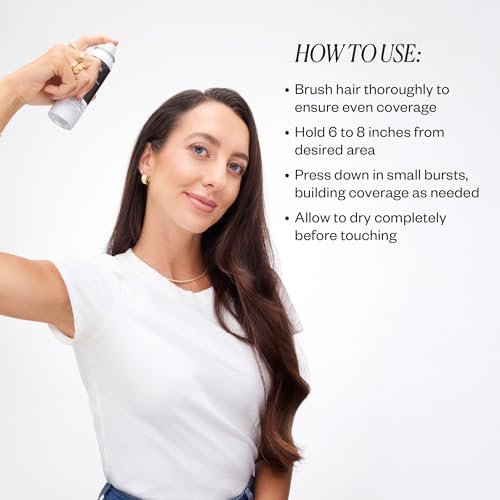 IGK Never Miss Root and Scalp Touch-Up Spray for Gray Coverage – Black Hair Color, Sweat-Resistant, Waterproof, Natural-Looking Root Concealer, 2.0 oz Avelisse