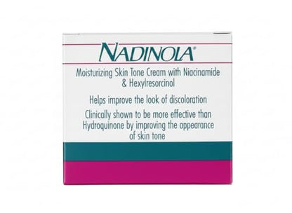 Nadinola Moisturizing Skin Tone Cream with Niacinamide and Hexylresorcinol – 2.25 oz