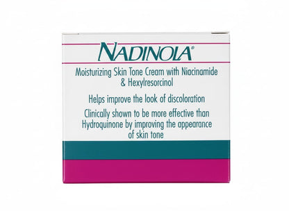 Nadinola Moisturizing Skin Tone Cream with Niacinamide and Hexylresorcinol – 2.25 oz