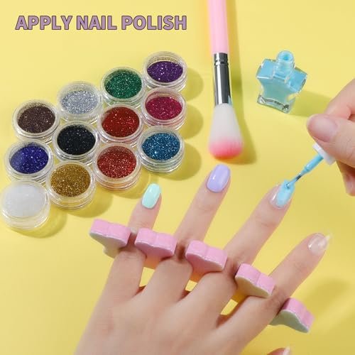 FANDAMEI Nail Kit for Girls - Complete Press on Nails, Nail Polish & Art Set for Teens (Multicolor) Avelisse