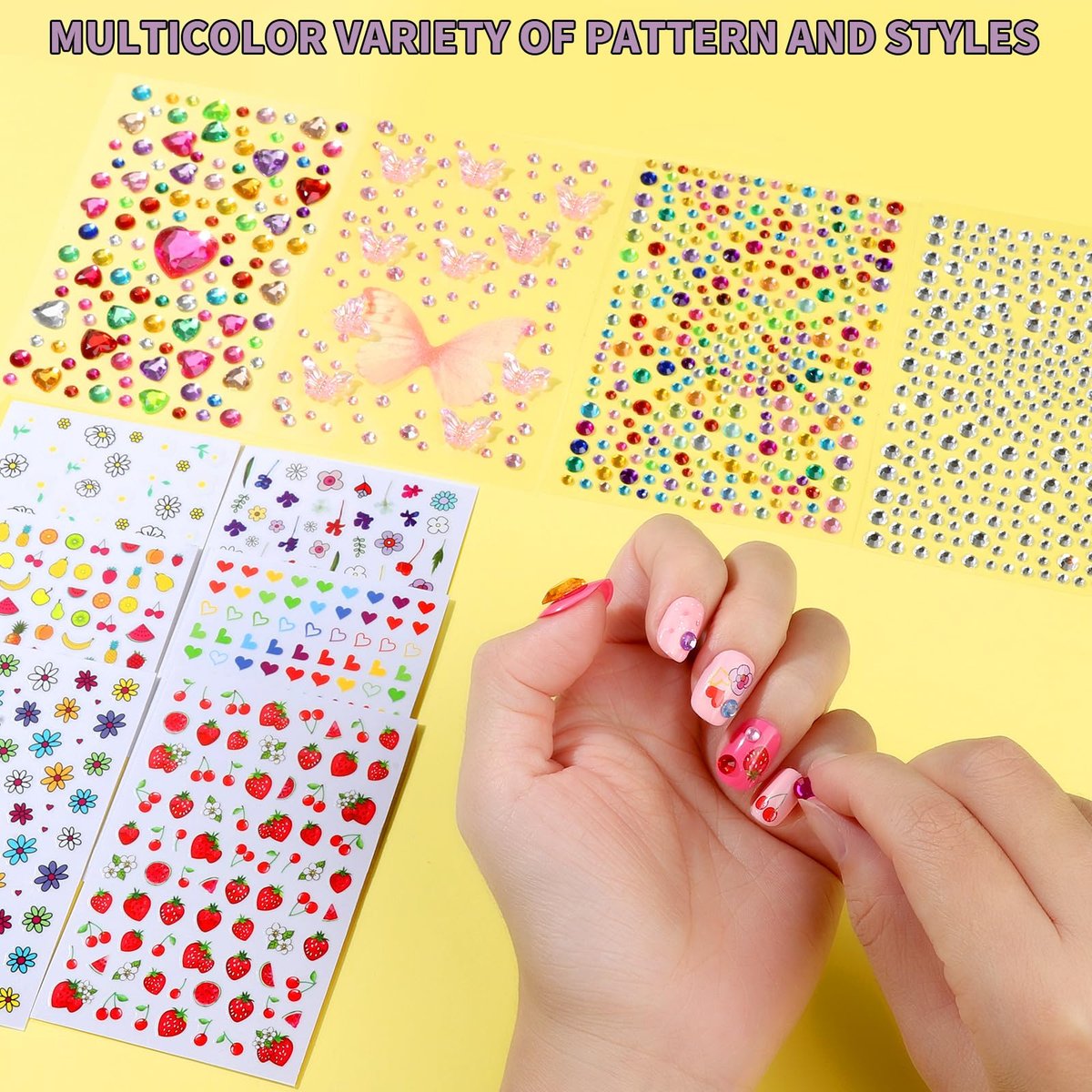 FANDAMEI Nail Kit for Girls - Complete Press on Nails, Nail Polish & Art Set for Teens (Multicolor) Avelisse
