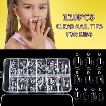 FANDAMEI Nail Kit for Girls - Complete Press on Nails, Nail Polish & Art Set for Teens (Multicolor) Avelisse
