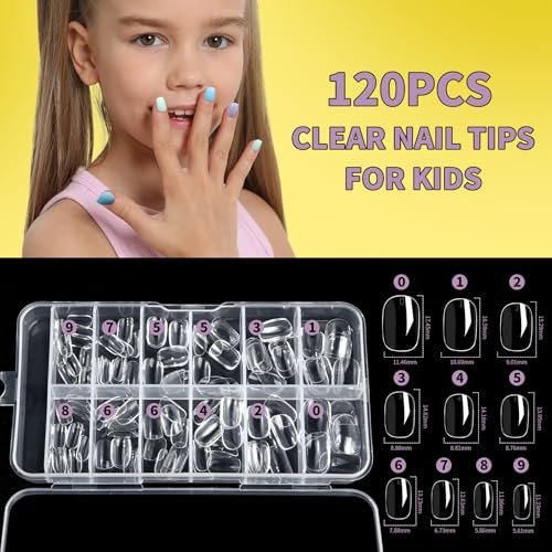 FANDAMEI Nail Kit for Girls - Complete Press on Nails, Nail Polish & Art Set for Teens (Multicolor) Avelisse