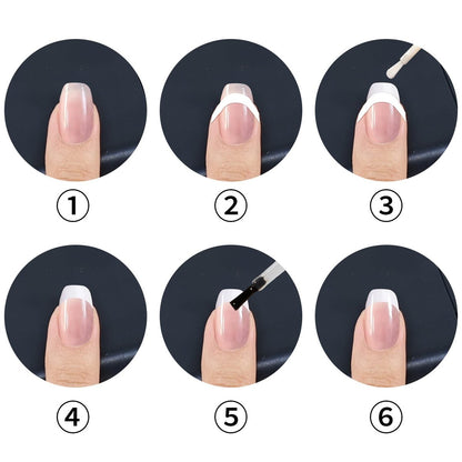 Moon Shape French Manicure Stickers - 24 Sheets Self-Adhesive Nail Art Stencils & Smile Line Guides for Women and Girls (Over 1000 Pieces)