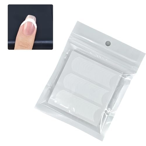 Moon Shape French Manicure Stickers - 24 Sheets Self-Adhesive Nail Art Stencils & Smile Line Guides for Women and Girls (Over 1000 Pieces) - görsel 10