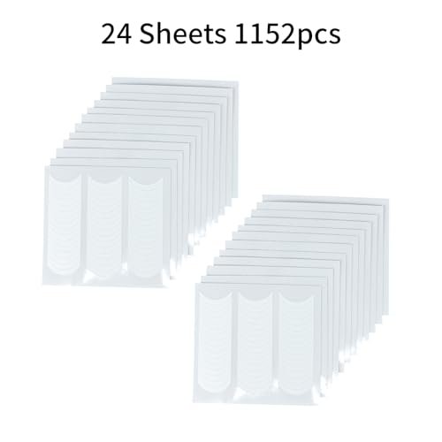 Moon Shape French Manicure Stickers - 24 Sheets Self-Adhesive Nail Art Stencils & Smile Line Guides for Women and Girls (Over 1000 Pieces) - görsel 16