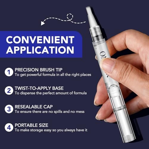 OMZOK Toenail Fungus Pen - 25% Undecylenic Acid & Tea Tree Oil Extra Strength Treatment for Damaged Nails - 5 Pens Avelisse