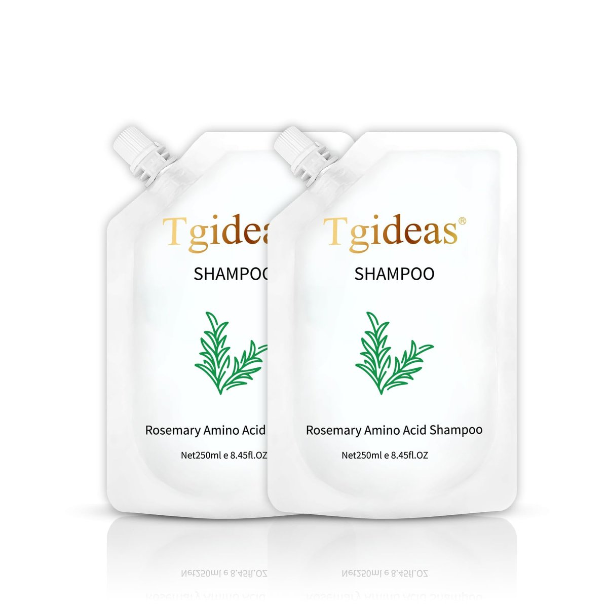 Tgideas Rosemary Biotin Amino Acid Shampoo for Hair Growth – Thinning Hair Loss Treatment for Women and Men, 8.45 fl oz (Pack of 2) - görsel 1