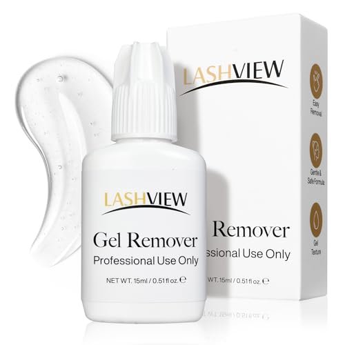 LASHVIEW Sensitive Lash Remover for Lash Extensions - Clear Eyelash Extension Remover Gel, 0.52 Fl Oz - görsel 2