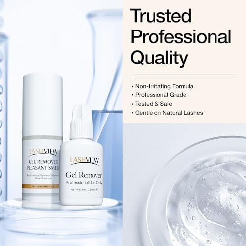 LASHVIEW Sensitive Lash Remover for Lash Extensions - Clear Eyelash Extension Remover Gel, 0.52 Fl Oz - görsel 12