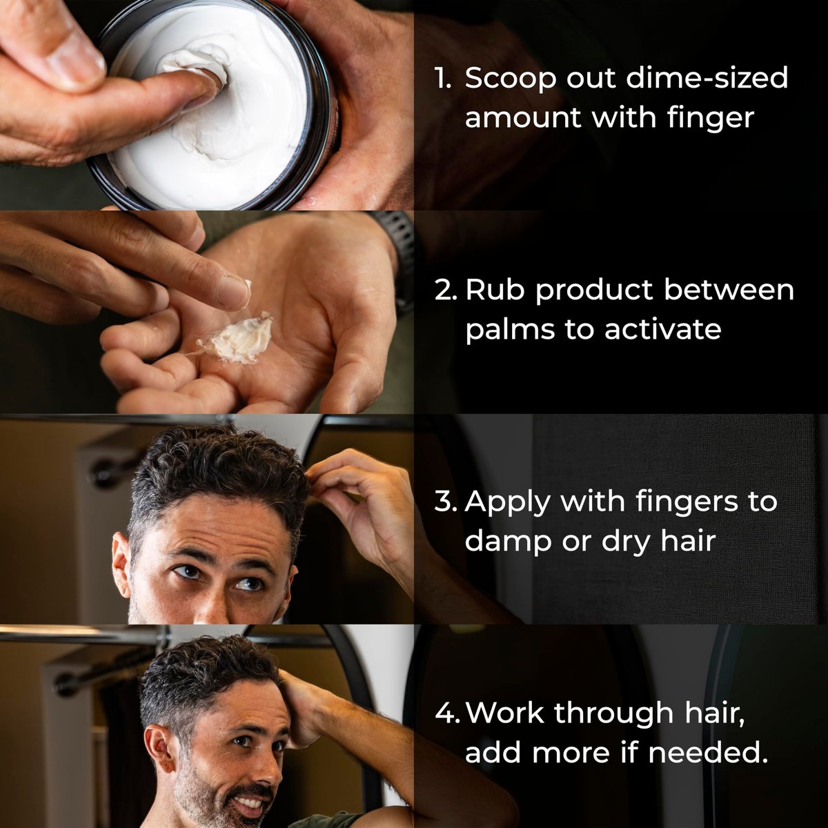 Blackwood For Men BioFuse Hair Cream Clay - Matte Finish, Medium to Strong Hold, Natural Styling Aid, 3 oz - görsel 5