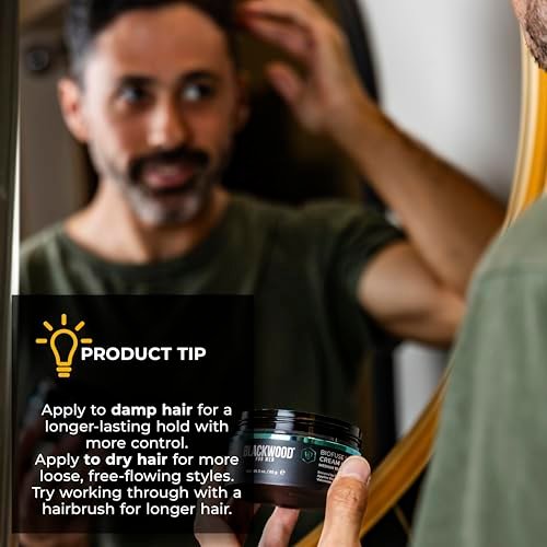 Blackwood For Men BioFuse Hair Cream Clay - Matte Finish, Medium to Strong Hold, Natural Styling Aid, 3 oz - görsel 14