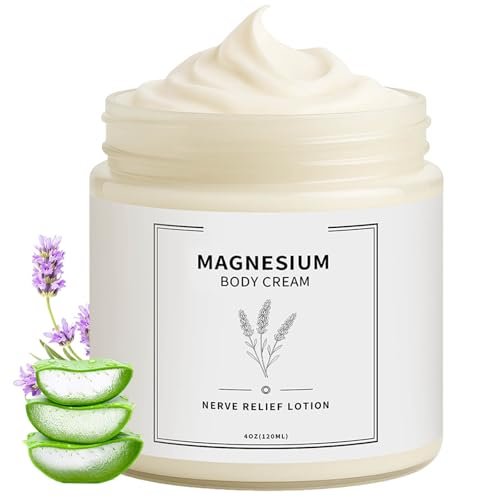 Neuropathy Cream with Magnesium Chloride - Nerve Relief Lotion for Feet & Legs, Fast-Absorbing Non-Greasy Formula, 4 Fl Oz Avelisse