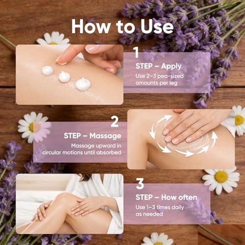 Neuropathy Cream with Magnesium Chloride - Nerve Relief Lotion for Feet & Legs, Fast-Absorbing Non-Greasy Formula, 4 Fl Oz Avelisse