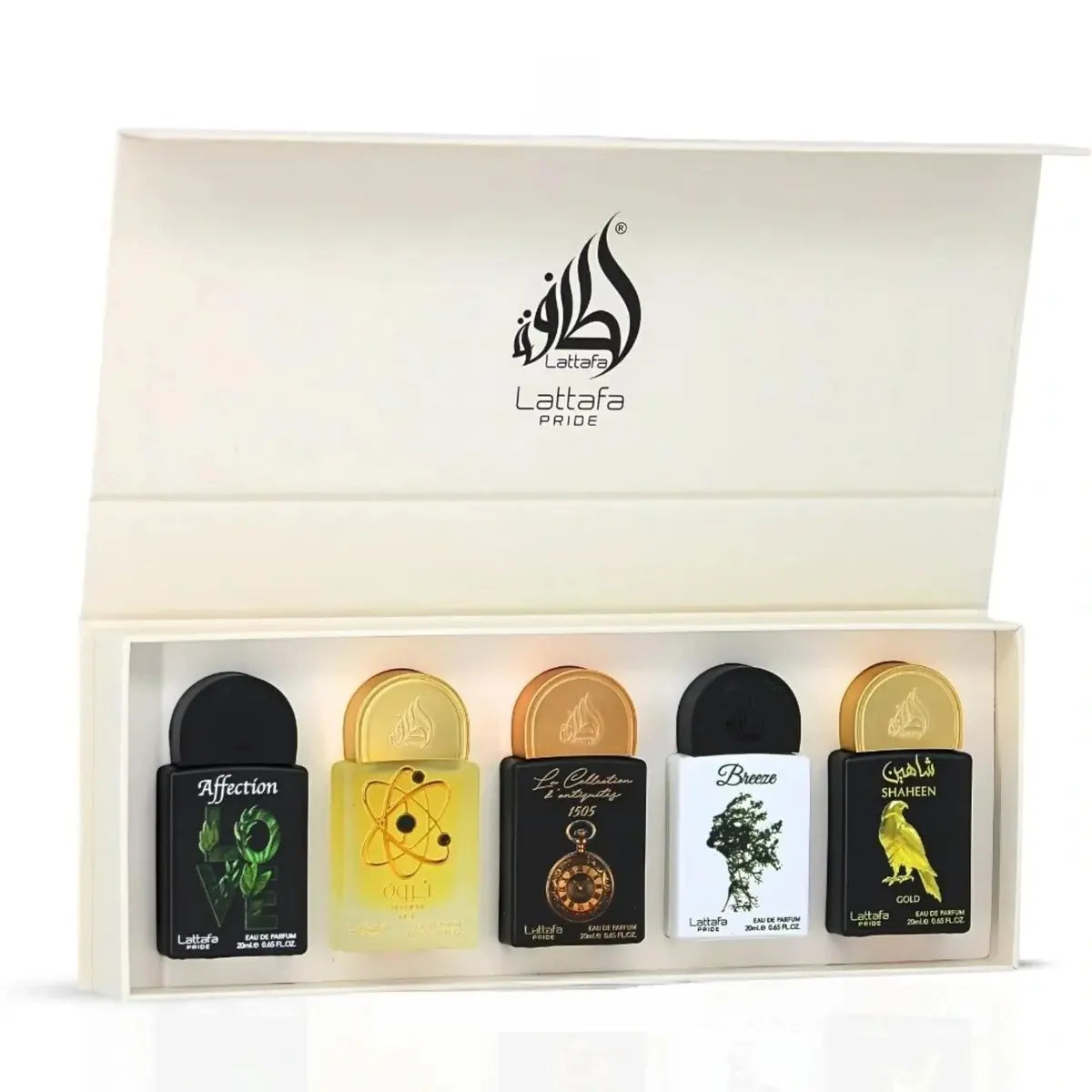 Lattafa Pride Gift Sets – Long Lasting Arabian Perfumes for Women Collection No.1 (5 x 20ml) – Eau de Parfum Spray – Elegant Ladies Perfume with Luxurious Scents – Premium Gift Box for Every Occasion Avelisse