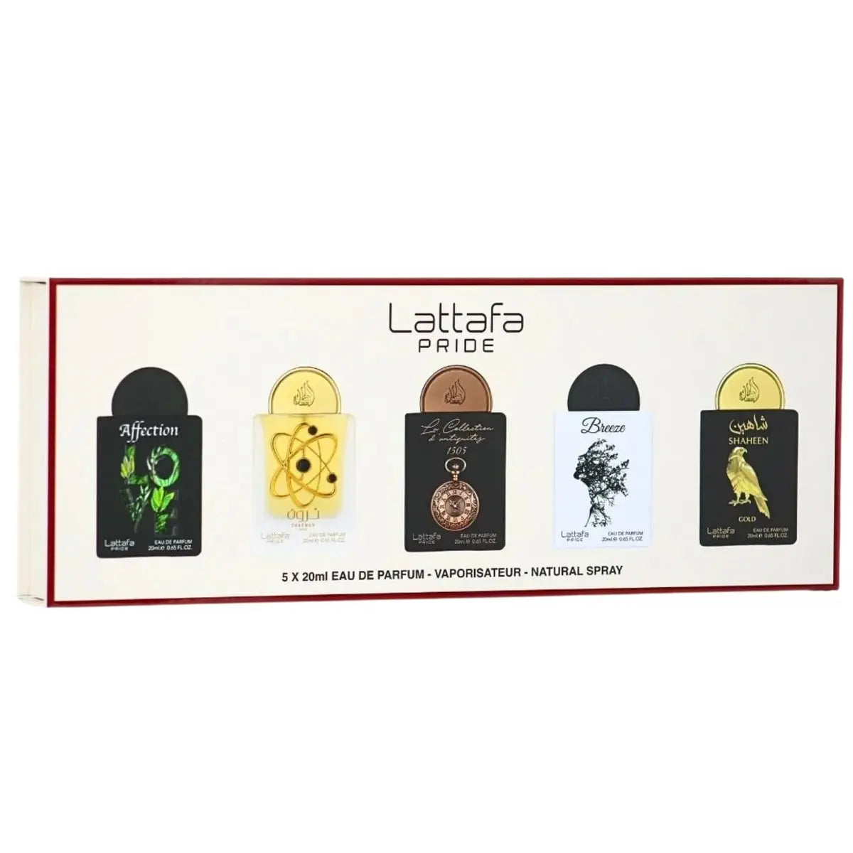 Lattafa Pride Gift Sets – Long Lasting Arabian Perfumes for Women Collection No.1 (5 x 20ml) – Eau de Parfum Spray – Elegant Ladies Perfume with Luxurious Scents – Premium Gift Box for Every Occasion Avelisse