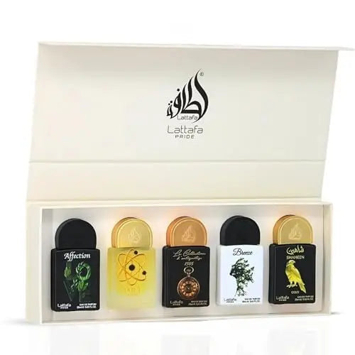 Lattafa Pride Gift Sets – Long Lasting Arabian Perfumes for Women Collection No.1 (5 x 20ml) – Eau de Parfum Spray – Elegant Ladies Perfume with Luxurious Scents – Premium Gift Box for Every Occasion Avelisse