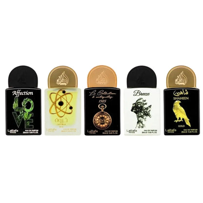 Lattafa Pride Gift Sets – Long Lasting Arabian Perfumes for Women Collection No.1 (5 x 20ml) – Eau de Parfum Spray – Elegant Ladies Perfume with Luxurious Scents – Premium Gift Box for Every Occasion Avelisse