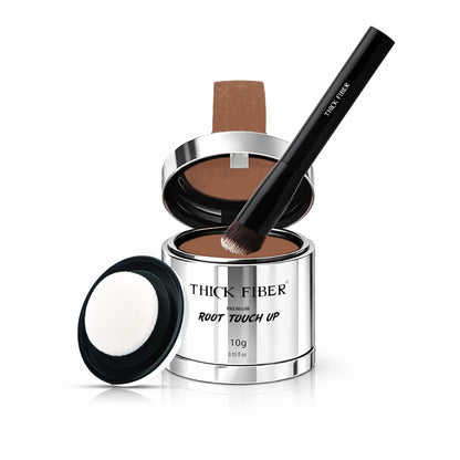 Auburn Root Touch Up Powder with Brush – Covers Grey Roots, Thinning Hair & Bald Spots – Sweat & Water Resistant for Men & Women (0.35 oz)
