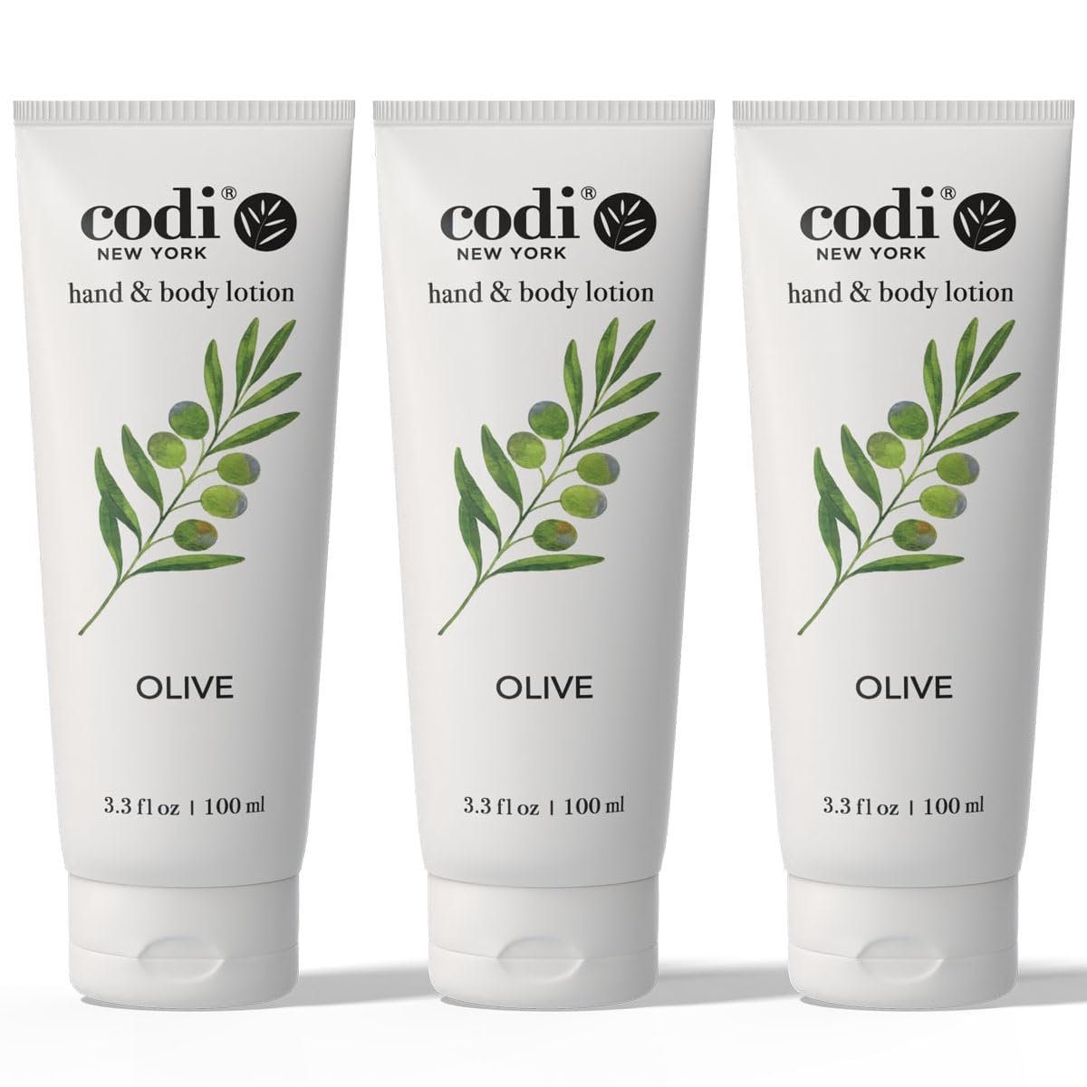 CodiNCodi Olive Lotion Nourishing and Rejuvenating Hand & Body Lotion, 3.3 oz - 3 Pack (9.9 oz Total) Avelisse
