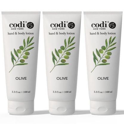 CodiNCodi Olive Lotion Nourishing and Rejuvenating Hand & Body Lotion, 3.3 oz - 3 Pack (9.9 oz Total) Avelisse