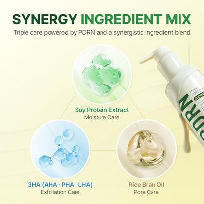 MAKE P:REM PDRN Pore Clay Cleansing Milk – Hydrating Gentle Face Wash for Sensitive Skin, Korean Milky Cleanser, 6.76 fl.oz. (200ml)