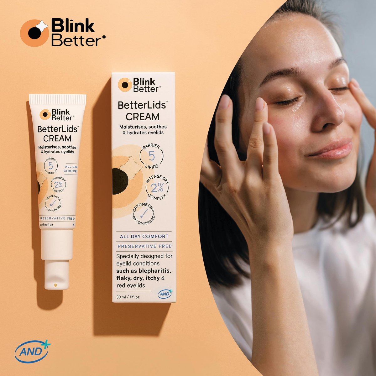 BlinkBetter BetterLids Restore Eyelid Cream – Hydrating Barrier Support for Dry, Itchy, Red & Sensitive Eyelids – Lightweight Daily Formula with 3% Oat & Ceramides, 1 fl oz - görsel 13