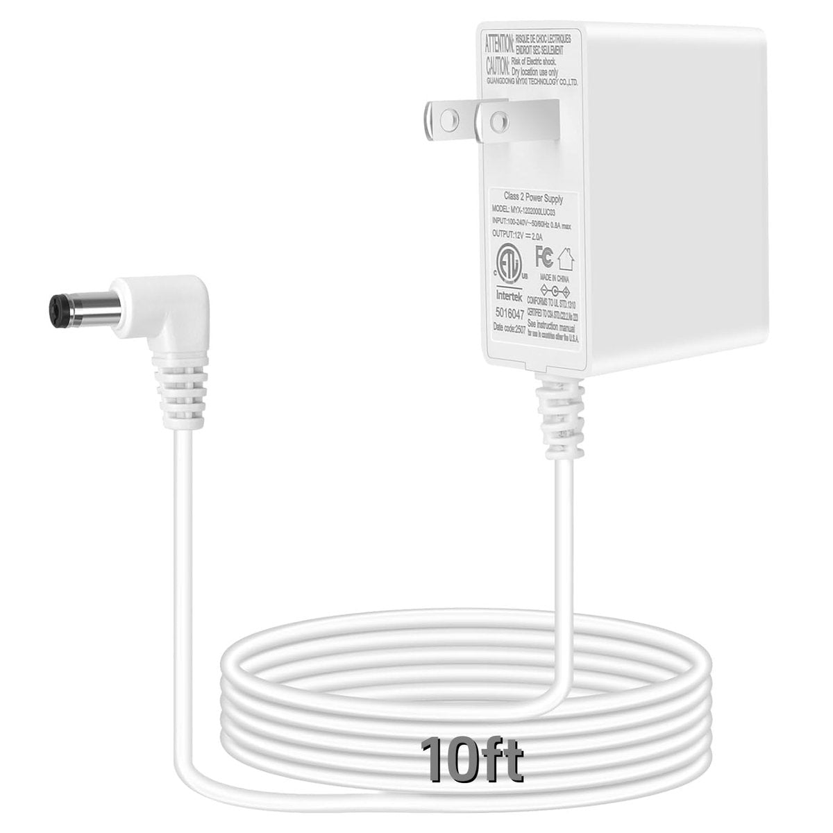 Getop 10ft Charger Compatible with Spectra S1, S2, Plus, S3 Pro, Synergy Gold, SPS100, SPS200 - White Avelisse
