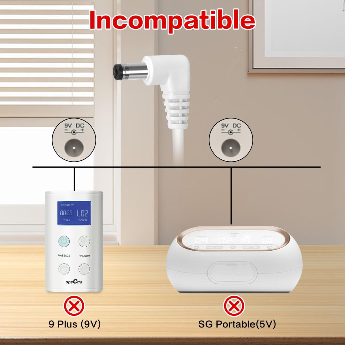 Getop 10ft Charger Compatible with Spectra S1, S2, Plus, S3 Pro, Synergy Gold, SPS100, SPS200 - White Avelisse