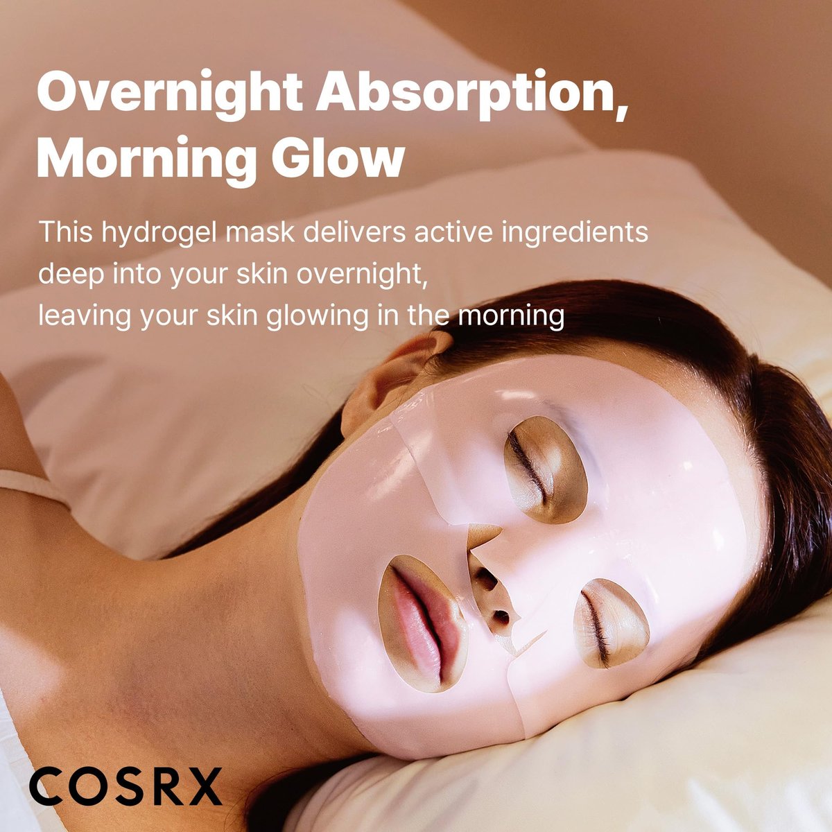 COSRX The Peptide Collagen Lifting Glow Hydrogel Face Mask - 1 Sheet, Korean Skincare, Travel Essentials, Overnight Mask - görsel 7