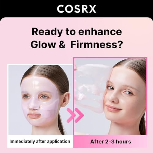 COSRX The Peptide Collagen Lifting Glow Hydrogel Face Mask - 1 Sheet, Korean Skincare, Travel Essentials, Overnight Mask - görsel 4