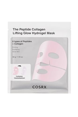 COSRX The Peptide Collagen Lifting Glow Hydrogel Face Mask - 1 Sheet, Korean Skincare, Travel Essentials, Overnight Mask - görsel 2