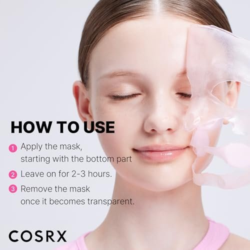 COSRX The Peptide Collagen Lifting Glow Hydrogel Face Mask - 1 Sheet, Korean Skincare, Travel Essentials, Overnight Mask - görsel 10