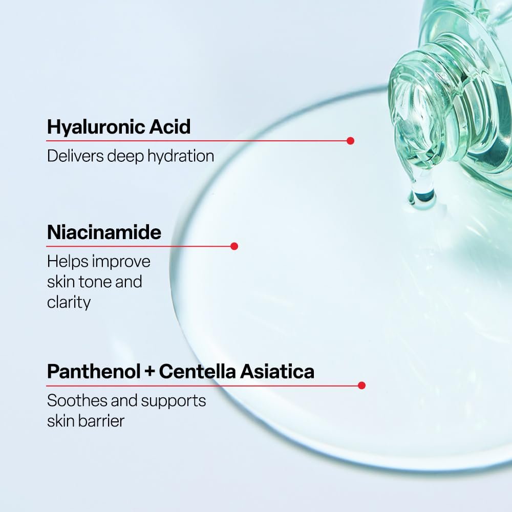 Dr. G R.E.D. Blemish Clear Hyal-Cica Soothing Serum – Korean Hydrating Serum with Hyaluronic Acid & Centella Asiatica for All Skin Types, 1.69 fl oz Avelisse