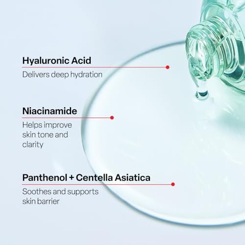 Dr. G R.E.D. Blemish Clear Hyal-Cica Soothing Serum – Korean Hydrating Serum with Hyaluronic Acid & Centella Asiatica for All Skin Types, 1.69 fl oz Avelisse