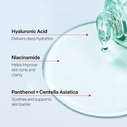 Dr. G R.E.D. Blemish Clear Hyal-Cica Soothing Serum – Korean Hydrating Serum with Hyaluronic Acid & Centella Asiatica for All Skin Types, 1.69 fl oz Avelisse