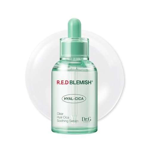 Dr. G R.E.D. Blemish Clear Hyal-Cica Soothing Serum – Korean Hydrating Serum with Hyaluronic Acid & Centella Asiatica for All Skin Types, 1.69 fl oz Avelisse