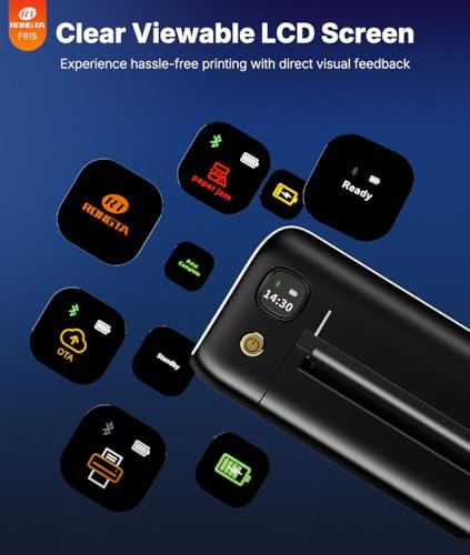 Rongta Tattoo Stencil Printer - Wireless Bluetooth/USB Tattoo Machine for Professionals and Beginners, Black Avelisse
